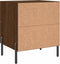 vidaXL - Nachtkastje - 40x35x47,5 - cm - bewerkt - hout - bruin - eikenkleur