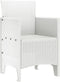 vidaXL - Tuinmeubelen - 4 - st - Wit - Poly - Rattan