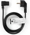 Nedis - Stroomkabel - Type F (CEE 7/7) Male - IEC-320-C13 - 90° Gehoekt - 3.00 m - Zwart
