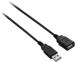 V7 USB 2.0 - USB A naar A (m/f) - 1,8m - Zwart