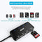 Hub met kaartlezer – 3 poorten en SD/microSD – USB - Plug and Play