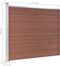 vidaXL - Schuttingpanelenset - 872x146 - cm - HKC - bruin