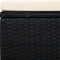 vidaXL - Voetenbank/poef - zwart - 53x53x30 - cm - poly - rattan