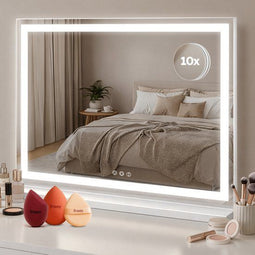 Fraay® Hollywood Spiegel - Make Up Spiegel 60x50cm - Dimbare LED Verlichting 3 Lichtstanden