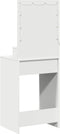 vidaXL - Witte - Make-uptafel - met - LED-verlichting, - 50x41x135 - cm