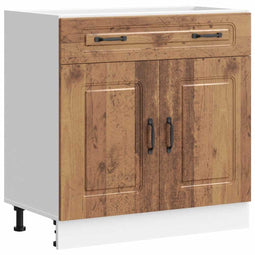 vidaXL - Keuken - onderkast - Kalmar - bewerkt - hout - oud - houtkleurig