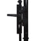 vidaXL - Poort - met - puntige - bovenkant - dubbel - 3x2 - m - staal - zwart