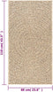 vidaXL - Vloerkleed - ZIZUR - binnen - en - buiten - 60x110 - cm - jute - look