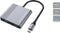 Conceptronic DONN13G - USB 3.2 Gen 1 Type-C Hub - 4K Ultra HD - Grijs