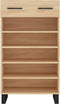 vidaXL - Schoenenkast - 60x35x105 - cm - bewerkt - hout - sonoma - eikenkleurig