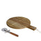 Pizzaset - LIVOO - MES158 - Acaciahout - 30 x 45 cm - 1 pizzasnijder - Handvat met ophanggat