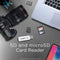 INCRSDMSD - SD/MicroSD Card Reader - USB 2.0 - Wit