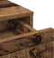 vidaXL - Kaptafel - met - LED-verlichting - - - Oud - Hout - - - 50x41x140 - cm