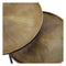 Atmooz - Bijzettafel Timon (set van 2) - Rond - Binnen - Interieur -Goud Brons en zwart - Hoogte 41cm - Metaal