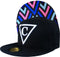 Capiche® Snapback Pet Heren – Zig Zig – Zwart – Verstelbaar met Druksluiting – Sportcap – Baseball Cap – Mannen Cap