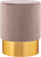 SVJ Kruk Rond - 31 x 31 x 43 cm - Polyester - Taupe