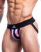 Cut4Men - Stripe Jockstrap - L - Zwart/Roze