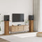 vidaXL - Speakerstandaards - 2 - st - 30x30x95 - cm - hout - artisanaal - eikenkleurig