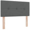vidaXL - Hoofdbord - Met - Knopen - Donkergrijs - 100 - cm