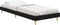 vidaXL - Bedframe - bewerkt - hout - zwart - 75x190 - cm