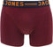 Jack & Jones Jaclichfield - Heren Onderbroek - 3-Pack - Burgundy (3 stuks)