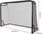 BERG SportsGoal M Voetbaldoel - 240x160 cm - Geïntegreerde Scoreteller - incl. 4 Pionnen - Zwart/Rood