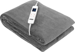 NOVEEN EB650 - Luxe Elektrische Deken - 10 Temperatuurniveaus - Automatische Timer en Uitschakeling - Grijs