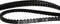 Gates CDX tandriem Carbon Drive 137T zwart