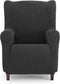 Hoes voor een oorfauteuil Eysa THOR Donker grijs 80 x 110 x 90 cm