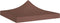 vidaXL - Partytentdak 270 g/m² - 2x2 m UV- en waterbestendig - bruin