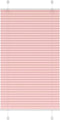 vidaXL - Plissé - rolgordijn - 70x150 - cm - stofbreedte - 69,4 - cm - polyester - roze
