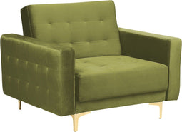 Fauteuil ABERDEEN Fluweel Groen