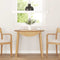 vidaXL - Eettafel - massief - hout - naturel - rubber