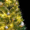 vidaXL - Kunstkerstboom - 150 - LED's - kerstballen - en - sneeuw - 150 - cm