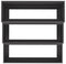 vidaXL - Tuinbak - 3-laags - 90x90x35 - cm - Zwart - Staal