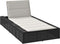 vidaXL - Ligbed - met - zwevend - kussen - poly - rattan - zwart