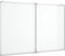 vidaXL Whiteboard magnetisch inklapbaar 100x80x1,7 cm aluminium
