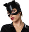 Dressforfun Hete Kat XXL - Verkleedkostuum - Catsuit met kattenstaart en masker - Zwart