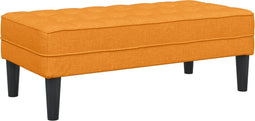 vidaXL - Donker - Gele - Zitbank - 113x57x39 - cm - Stof