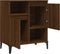vidaXL - Dressoir - 60x35x70 - cm - bewerkt - hout - bruin - eikenkleur