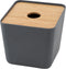 Point-Virgule Tissuebox - Grijs - Met deksel - vierkant