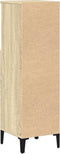 vidaXL - Badkamerkast - 30x30x100 - cm - bewerkt - hout - sonoma - eikenkleurig