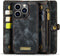 Caseme - Geschikt voor iPhone 14 Pro Max - Vintage 2 in 1 portemonnee hoes - Zwart