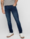 ONLY & SONS ONSLOOM JOG LIFE - Slim Fit 5-Pocket Jeans - Maat 32 X 32 - Donkerblauw