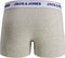 JACK&JONES JACSUPER TWIST TRUNKS - Boxershorts 3-Pack Effen Gemeleerd - Grijs Licht Blauw Groen (3-pack)