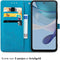 iMoshion Hoesje Geschikt voor Motorola Moto G53 Hoesje Met Pasjeshouder - iMoshion Mandala Bookcase - Turquoise