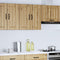 vidaXL - Keukenwandkast - Lucca - bewerkt - hout - artisanaal - eikenkleur