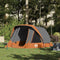 vidaXL - Tent - 4-persoons - waterdicht - grijs - en - oranje