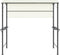 vidaXL - Prieel - met - dak - 220x110x200 - cm - crèmekleurig
