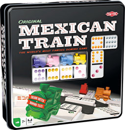 Tactic Mexican Train - Bordspel - Luxe Tin - 2 tot 8 Spelers - Vanaf 7 Jaar